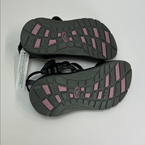 Chaco ZX/1 EcoTread Sandals Kids 1 Unisex Black White Hiking